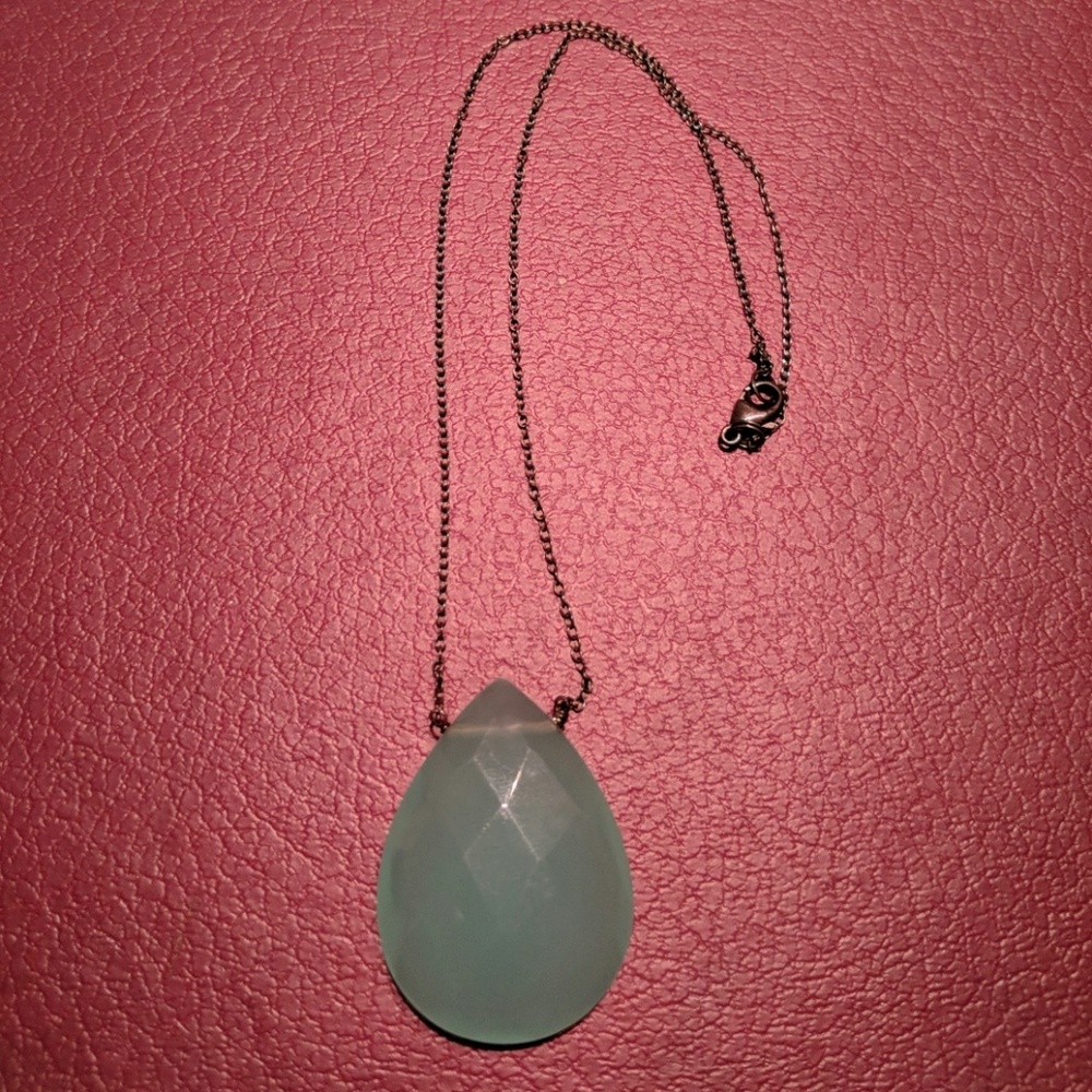 Geometric Tear Drop Necklace